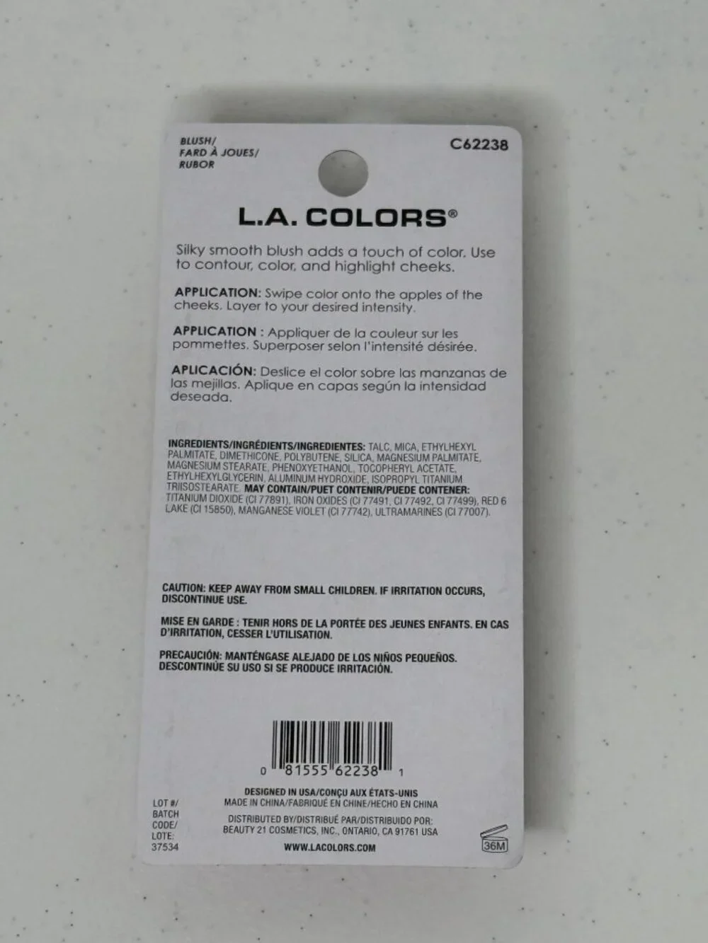 LA Colors Powder Blush Peony Perfect C62238 New
